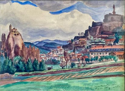  Albert MONTMEROT (1902-1942) 
Le Puy-en-Velay...