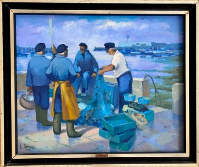 null Louis PARRENS (1904-1993)

The fishermen 

Oil on canvas 

Signed lower left...