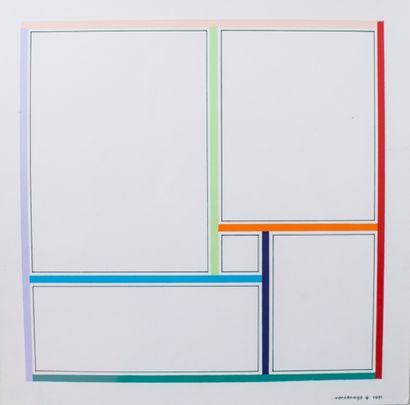 null Gregorio VARDANEGA (1923)

Chromatic equation, homage to G. Rossini, 1991

Gouache,...