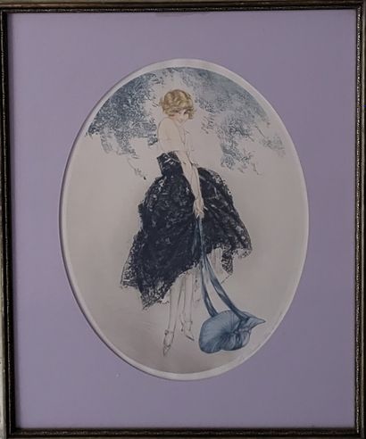 null Louis ICART (1888-1950)

The Blue Bonnet 

Lithograph in colors on paper 

Signed...
