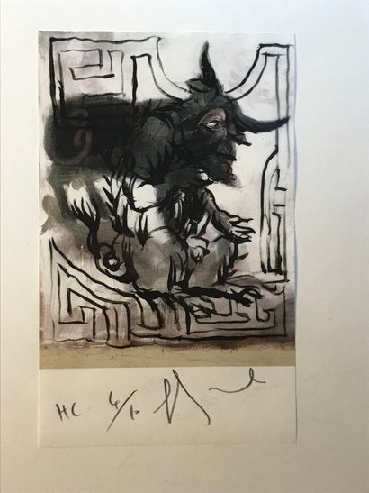 null Ecole du XXème 

Faune 

Lithographie sur papier 

Signée en bas à droite

Numérotée...