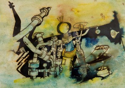 null Roberto ALTMAN (1942)

Futuristic robots

Mixed media 

Monogrammed and dated...