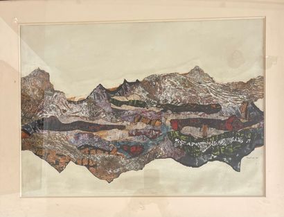 null Don FINK (1923-2010)

Mountain Landscape 1959

Mixed media on paper

Signed...