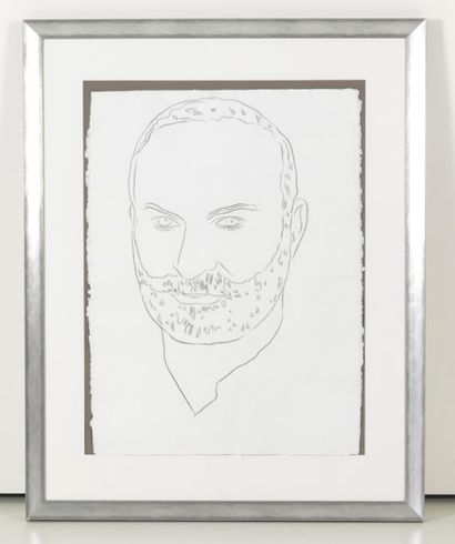 null Andy WARHOL (1928-1987)
Portrait of Arman - Circa 1986
Graphite on paper
Work...
