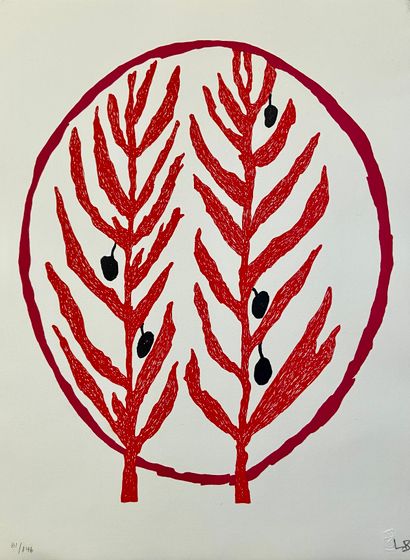 null Louise BOURGEOIS (1911-2010)
Leaf (Art for Peace) (2004)
Color lithograph on...