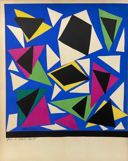D'après Henri Matisse (1869-1954)
Papiers...