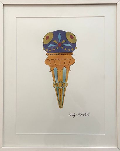 null After Andy WARHOL (1928-1987) 
Ice Cream II
Silkscreen in colors on paper 
40...