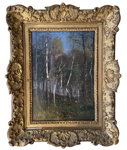 null Louis Aimé JAPY (1840-1916)
Le sous bois 
Huile sur toile
SIgné en bas à droite...