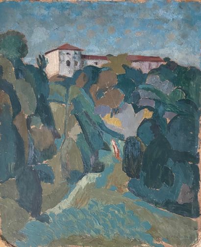 Ernest VENTRILLON (1884-1953)
Paysage 
Huile...