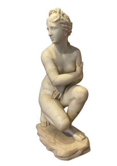 null Giorgio SOMMER (1834-1914)
Vénus 
Marbre sculpté 
Signé sur la terasse Sommer,...