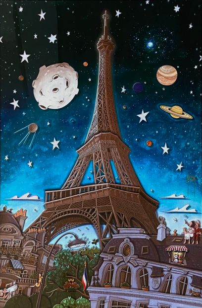 Alain GODON (1964)
La tour Eiffel 
Bildoreliefo...
