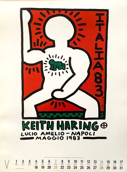 null D'après Keith Haring (1958-1990)
Calendrier Année 1995
Impression offset en...