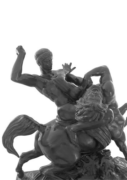 null ANTOINE-LOUIS BARYE (1795-1875)
Thésée combattant le centaure Biénor ou Le Lapithe...