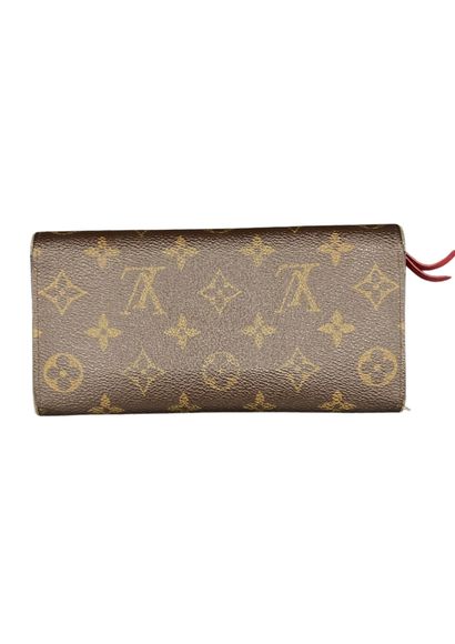 null LOUIS VUITTON 
Modèle Sarah Circa 2000
Portefeuille intérieur rouge, en toile...