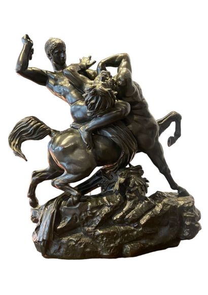 ANTOINE-LOUIS BARYE (1795-1875)
Theseus fighting...