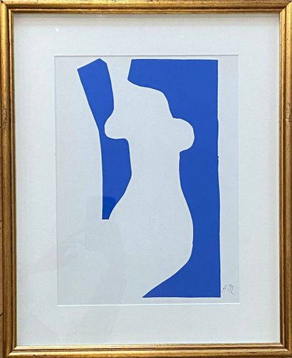 null Henri MATISSE (1869-1954)
Nu Bleu VII 
Lithographie en bleu sur papier 
Edité...
