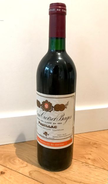 null 11 bouteilles (75 cl) de Château Croizet Bages (Rouge)
Millésime 1985
D'appellation...