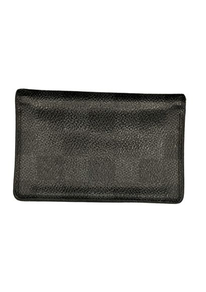 null LOUIS VUITTON 
Wallet in inlaid canvas with graphite checkerboard pattern
Monogrammed...