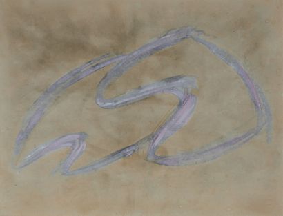 Jean FAUTRIER (1898-1964) 
Composition
Technique mixte sur papier
47 x 61 cm à vue...