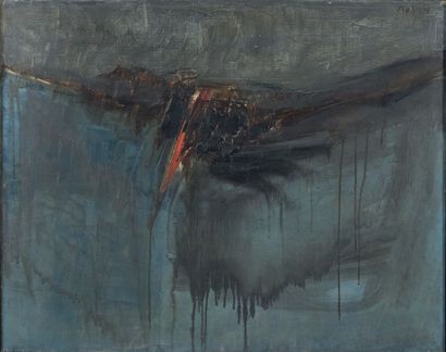 Mubin ORHON (1924-1981) 
Sans titre, 1957
Huile sur toile signée en haut à droite,...