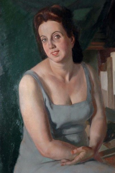 Vasili Ivanovich SHUKHAEV (1887-1973) 
(*)Portrait d'Irina Valerianova Shtenberg,...