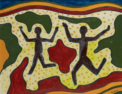 Walter BATTISS (1906-1982) La danse
Huile sur isorel, signée en bas à droite
38 x...