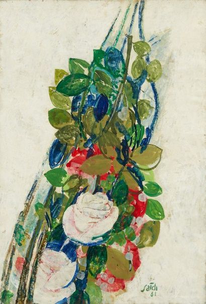 null Abolghassem SAIDI (Né en 1925)

Composition aux roses, 61

Huile sur toile,...