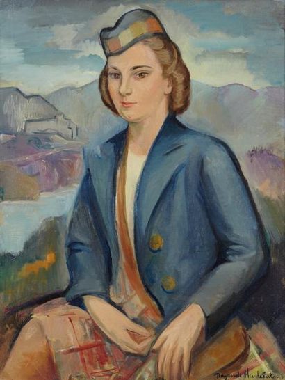 Raymonde HEUDEBERT (1905-1991) Raymonde HEUDEBERT (1905-1991)
Portrait de jeune femme
Huile...