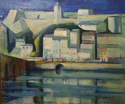 Raymonde HEUDEBERT (1905-1991) Raymonde HEUDEBERT (1905-1991)

Vue de la ville, 1945

Huile...