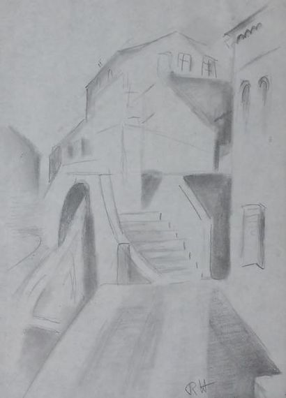 Raymonde HEUDEBERT (1905-1991) Raymonde HEUDEBERT (1905-1991)

Ruelle de Venise

Dessin...