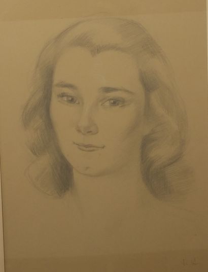 Raymonde HEUDEBERT (1905-1991) Raymonde HEUDEBERT (1905-1991)
Portrait de jeune femme
Dessin...