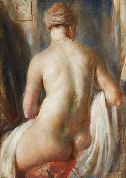 Vera ROCKLINE (1896-1934) Nu de dos, 1925

Huile sur toile, signée et datée en bas...