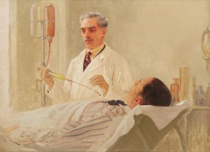 René A. ROUSSEAU-DECELLE (1881-1964) Le patient

Huile sur toile

Signée en bas à...