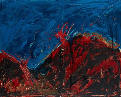 Mario SCHIFANO (1934-1998) Vesuve

Technique mixte sur toile

Signée au dos

80 x...
