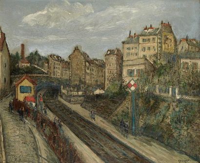 Alphonse QUIZET (1885-1955) La gare de menilmontant, 23

Huile sur isorel

Signée...