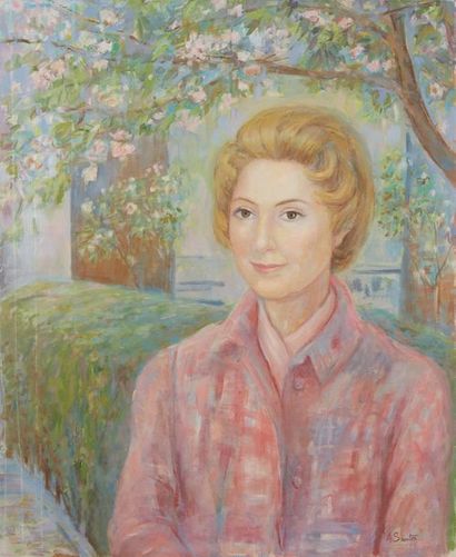 Angeles SANTOS (1912-?) Angeles SANTOS (1912-?)

Portrait de femme au jardin

Huile...