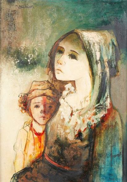 Krikor NORIKIAN (1941) Krikor NORIKIAN (1941)

Femme et enfant

Huile sur toile

Signée...