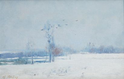 Charles FRECHON (1856-1929) Scène hivernale

Huile sur toile

Signée en bas à gauche

21...