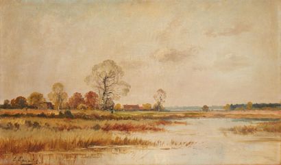 null E. LEMAITRE (XIX)

Paysage d'automne

Huile sur toile

Signée en bas à gauche

55...