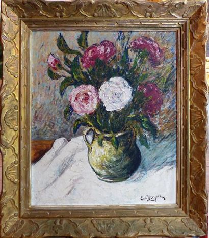 null Émile BREYSSE (1880-1965)

Bouquet de fleurs

Huile sur isorel

Signée en bas...