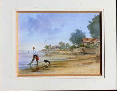null L GAUDIN (XXème )

Le pêcheur aux coquillages et son chien

Côte de Pont-Chateau...