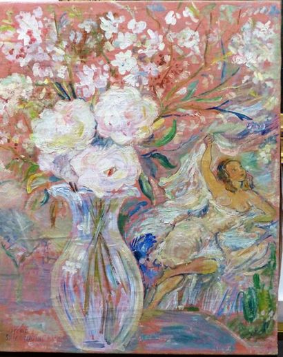 null Oskar SPIELMANN (1901-c.1975)

Bouquet de fleur à la danseuse

Huile sur toile

Signée...