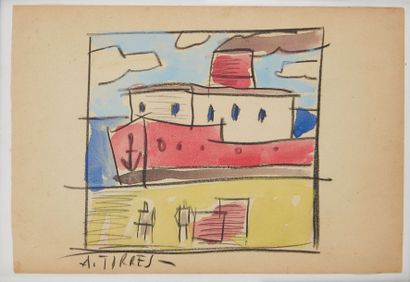 Augusto TORRES (1913-1992) Augusto TORRES (1938-1992)

Bateau au port

Aquarelle...