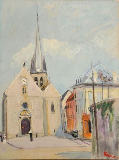 Lucien ADRION (1889-1953) Lucien ADRION (1889-1953)

Place de l'église

Huile sur...