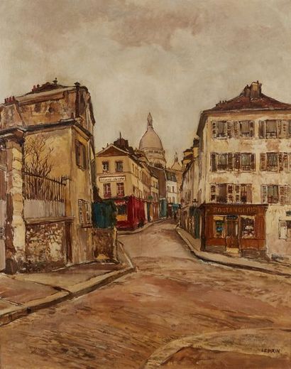 MARCEL FRANCOIS LEPRIN (1891-1933) Marcel François LEPRIN (1891-1933)

Montmartre

Huile...
