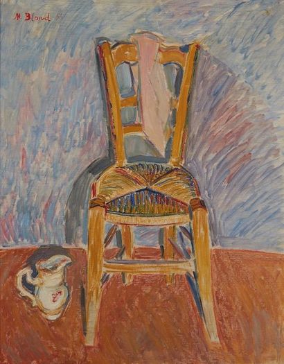 Maurice BLOND (1899-1974) Maurice BLOND (1899-1974)

Chaise dans l'atelier

Huile...