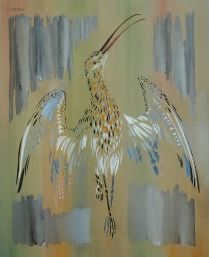 Vytautas Kasiulis (1918-1995) L'Oiseau

Technique mixte sur papier, signée en bas...