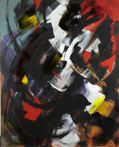 Jean MIOTTE (1926-2016) Huile sur toile, signée en bas à droite

161.5 x 130 cm