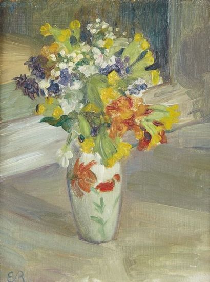 Ernest ROMAN (XIX-XXème) Bouquet de fleurs

Huile sur toile, monogrammée en bas à...