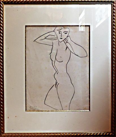 null Dans le gout de MATISSE

Nu double face

Crayon gras sur papier

38 x 28 cm....